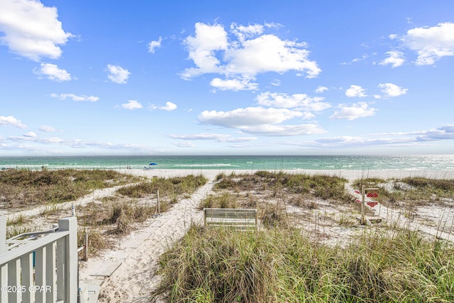 water view featuring local beach