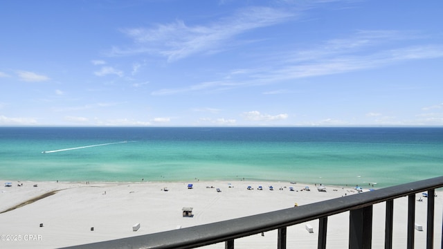 water view featuring local beach