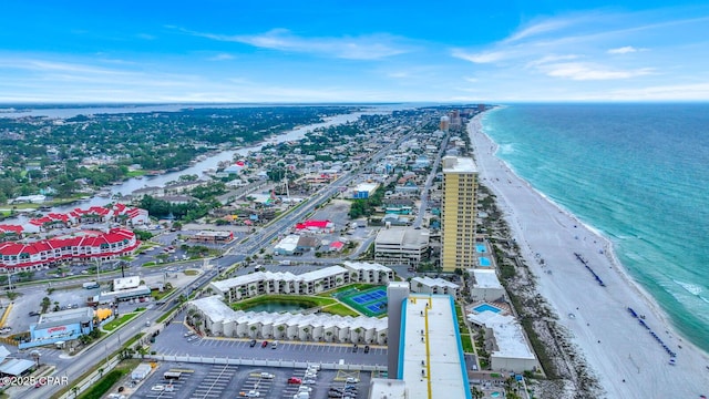 drone / aerial view of expansive beach