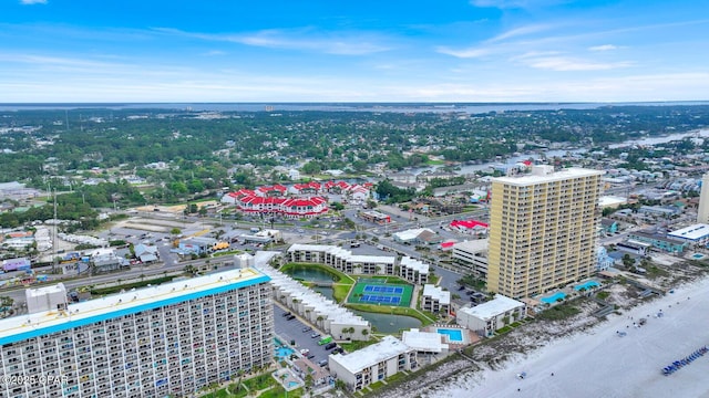 bird's eye view of a large body of water