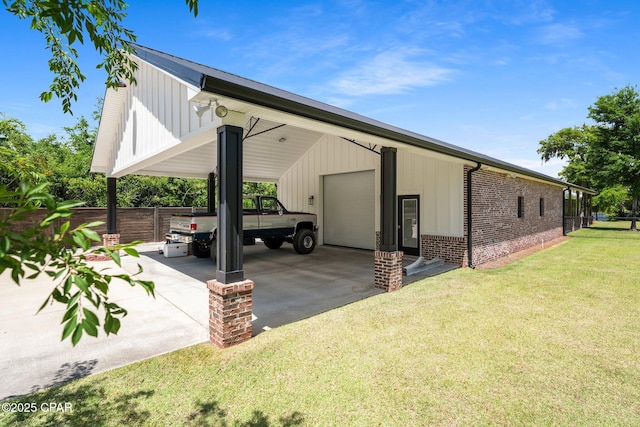 9714 Summer Creek Dr, Panama City, FL 32409 - view of car parking with a detached garage
