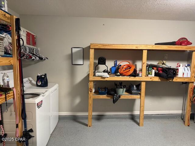 25 Wood Ave, Panama City, FL 32404 - storage area featuring separate washer and dryer
