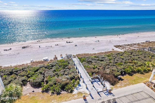 345 Redbud Ln, Inlet Beach, FL 32461 - drone / aerial view of waterfront with a beach