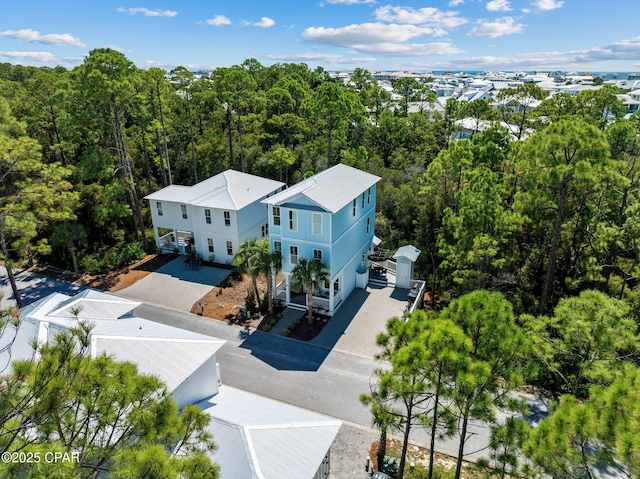 345 Redbud Ln, Inlet Beach, FL 32461 - view from above of property with a forest