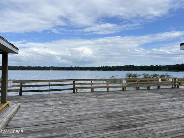dock with a water view