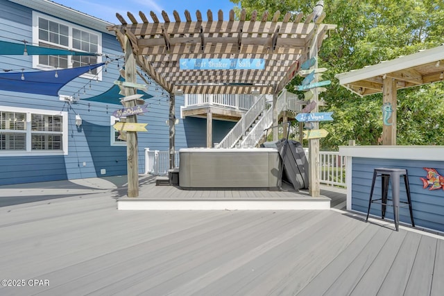 8508 S Holland Rd, Southport, FL 32409 - deck with a pergola