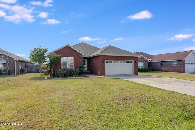 3543 Brentwood Pl, Panama City, FL 32404 - ranch-style house featuring driveway, brick siding, and a garage
