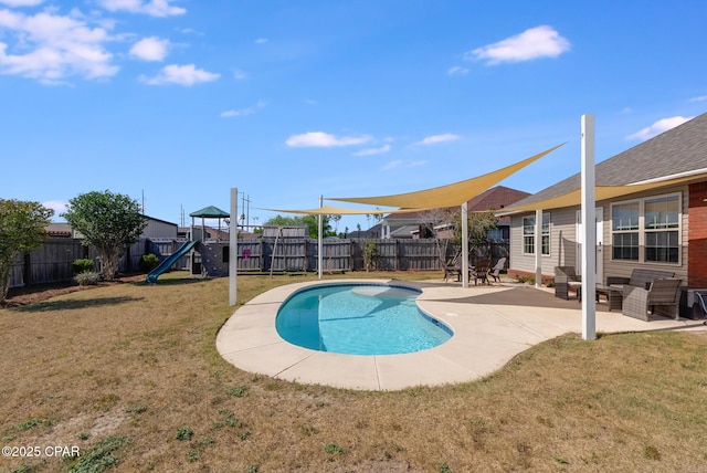 3543 Brentwood Pl, Panama City, FL 32404 - view of pool featuring a playground and a patio