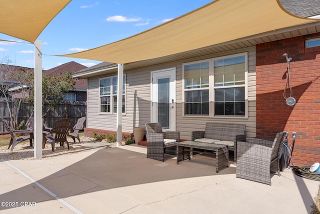 3543 Brentwood Pl, Panama City, FL 32404 - view of patio with an outdoor hangout area