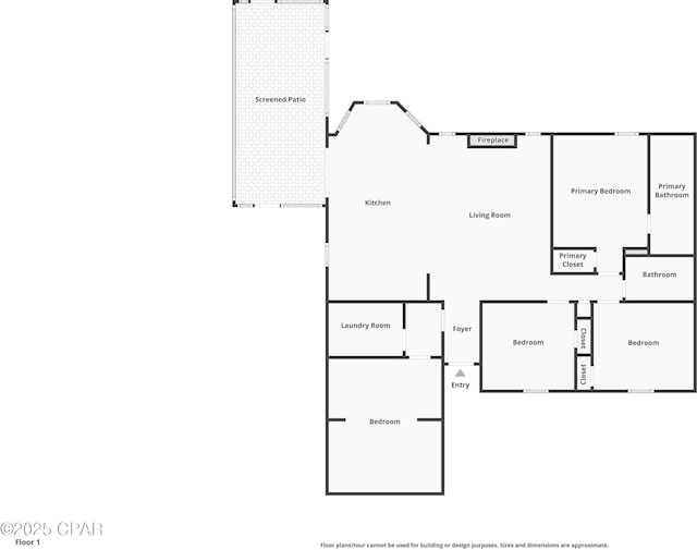 722 E Pine Forest Dr, Lynn Haven, FL 32444 - room layout