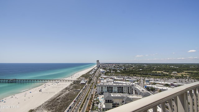 water view featuring nearby beach