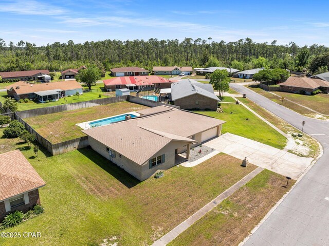 7936 Betty Louise Dr, Panama City, FL 32404 - aerial perspective of suburban area featuring a pool area