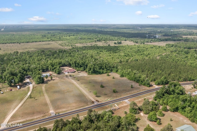10367 NW County Road 274, Altha, FL 32421 - aerial view of property and surrounding area with a heavily wooded area and rural landscape