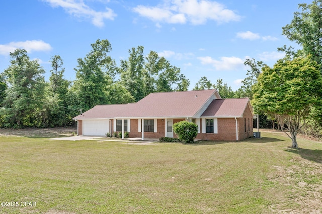 10367 NW County Road 274, Altha, FL 32421 - single story home with a garage, a front yard, and brick siding