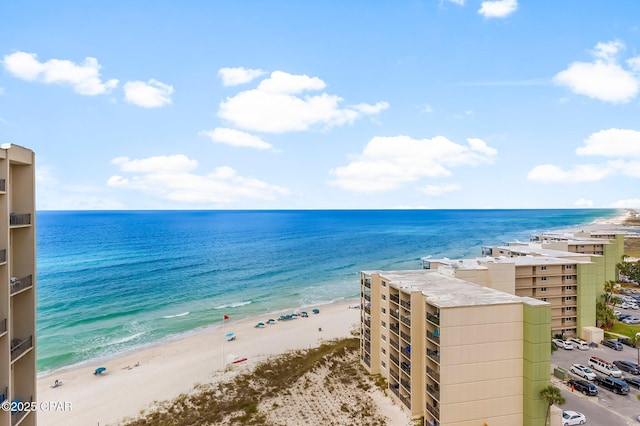 water view featuring nearby beach
