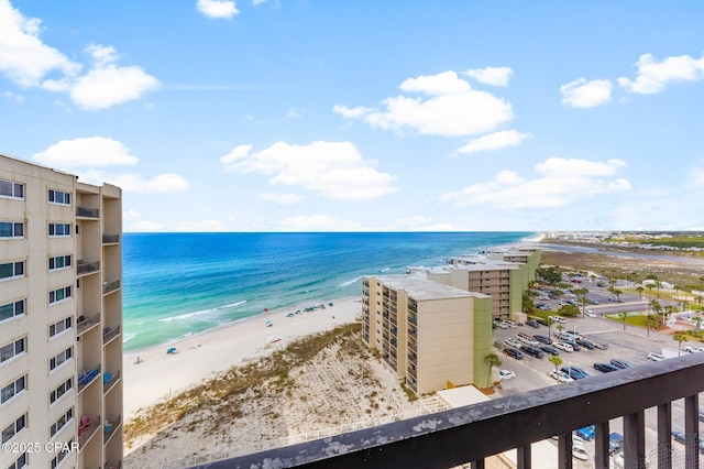 water view featuring nearby beach