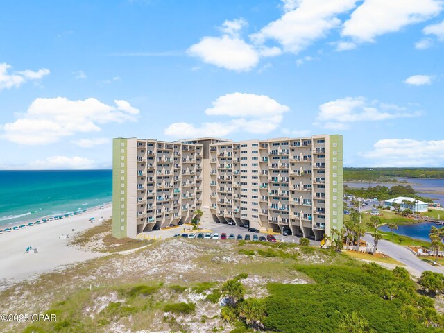 23223 Front Bch Unit A-Ph30, Panama City Beach, FL 32413 - view of apartment building / complex featuring view of water and beach