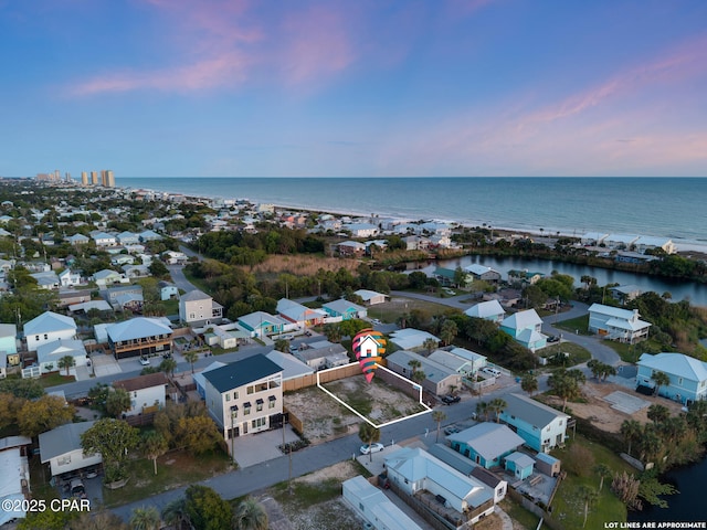 208 George C Wallace, Panama City Beach, FL 32413 - aerial view at dusk of a water view and a residential view