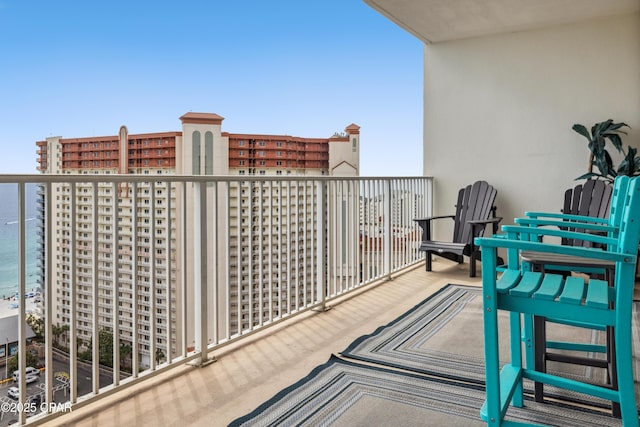 9860 S Thomas Dr Unit 1824, Panama City Beach, FL 32408 - balcony featuring a water view