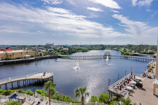 9860 S Thomas Dr Unit 1824, Panama City Beach, FL 32408 - water view featuring a notable bridge