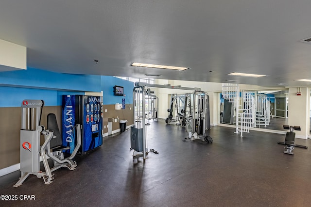9860 S Thomas Dr Unit 1824, Panama City Beach, FL 32408 - workout area with baseboards