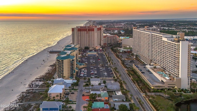 9860 S Thomas Dr Unit 1824, Panama City Beach, FL 32408 - aerial view at dusk of view of water and beach