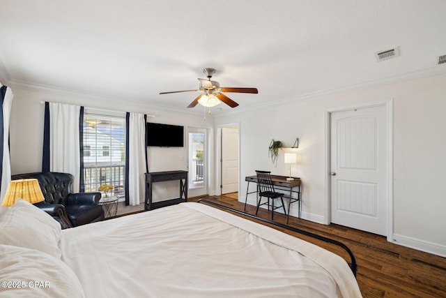 13 St. Vincent Lane, Inlet Beach, FL 32461 - bedroom with crown molding and wood finished floors