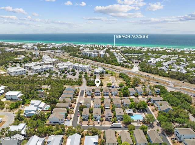 13 St. Vincent Lane, Inlet Beach, FL 32461 - aerial view of residential area with a large body of water