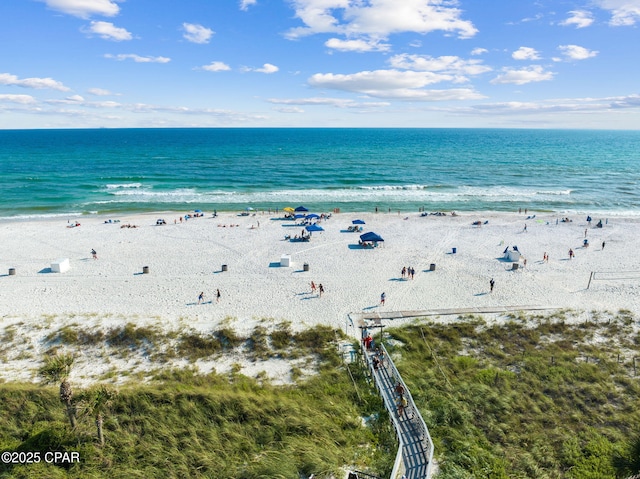 water view featuring nearby beach