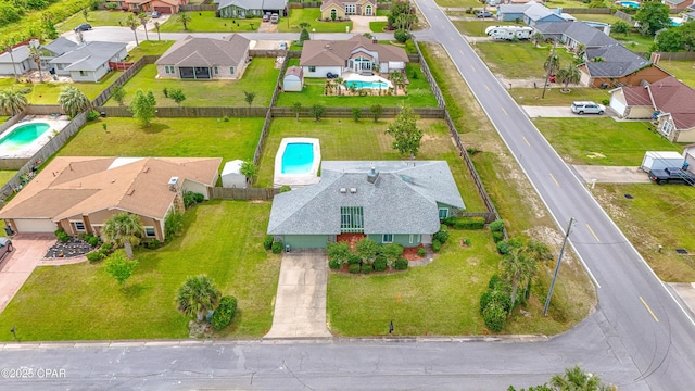 2324 Raintree Pl, Lynn Haven, FL 32444 - aerial perspective of suburban area featuring a pool area