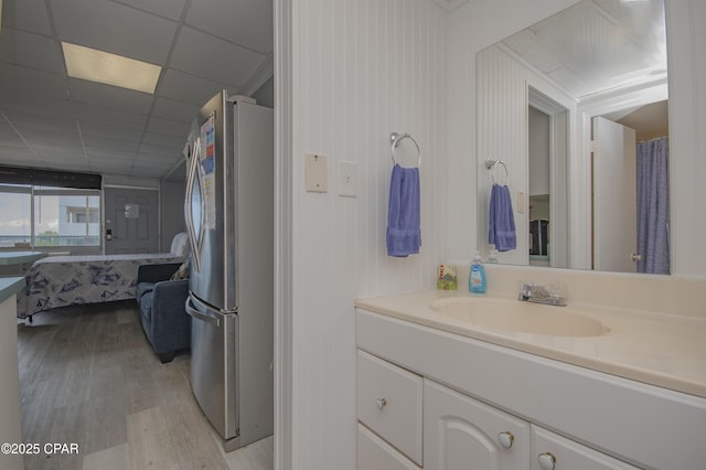 14401 Front Beach Rd Unit 206, Panama City Beach, FL 32413 - full bath with wood finished floors, vanity, and connected bathroom