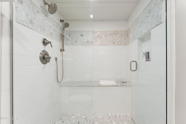 6905 Thomas Dr Unit 807, Panama City Beach, FL 32408 - bathroom featuring a shower stall