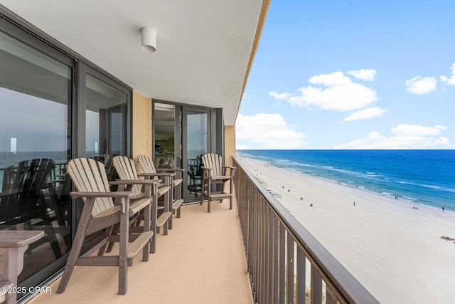 6905 Thomas Dr Unit 807, Panama City Beach, FL 32408 - balcony with view of water and beach