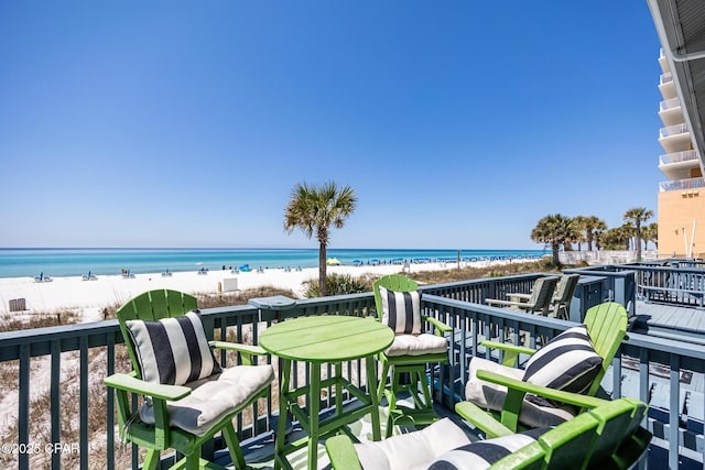 17735 Front Beach Rd Unit 4, Panama City Beach, FL 32413 - balcony featuring view of water and beach