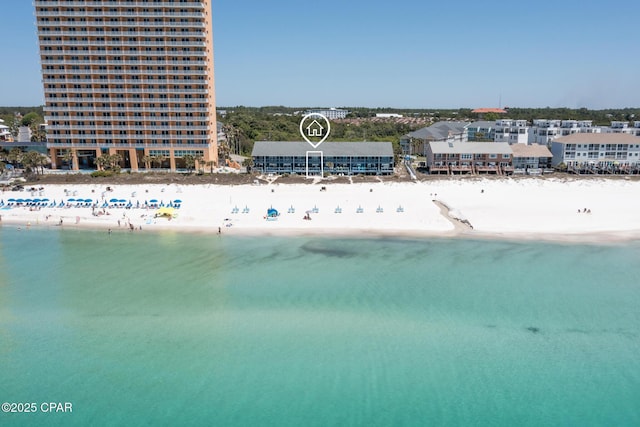17735 Front Beach Rd Unit 4, Panama City Beach, FL 32413 - water view featuring nearby beach