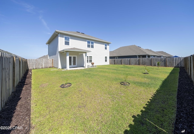 4862 Sweetspire Dr, Panama City, FL 32404 - rear view of house featuring french doors and a fenced backyard