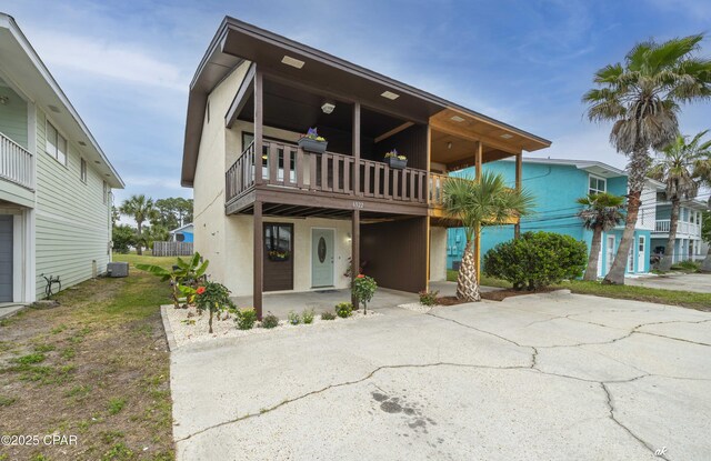 6322 Pinetree Ave Unit A, Panama City Beach, FL 32408 - view of front facade featuring stucco siding