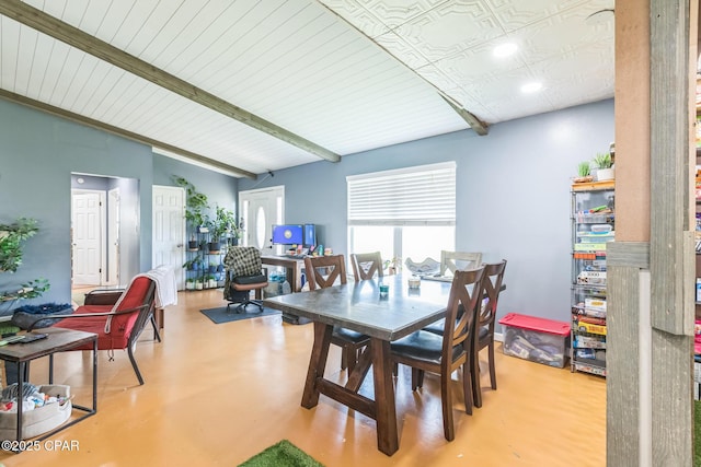 2322 Silversides Loop, Pensacola, FL 32526 - dining area with recessed lighting and finished concrete floors