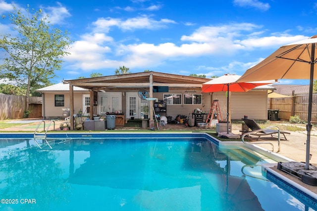 2322 Silversides Loop, Pensacola, FL 32526 - view of swimming pool with a patio area and french doors