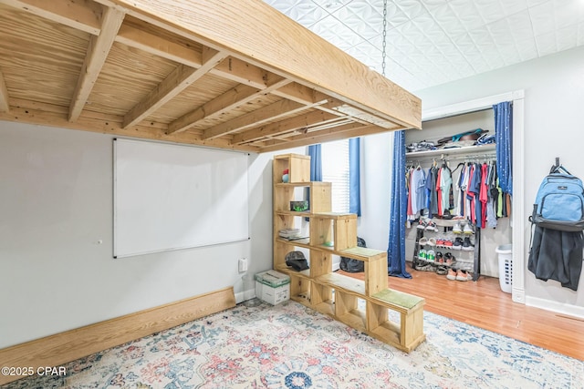 2322 Silversides Loop, Pensacola, FL 32526 - basement featuring baseboards and wood finished floors