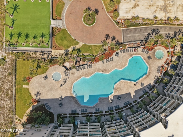 1515 SE Miracle Strip Pkwy Unit 609, Fort Walton Beach, FL 32548 - bird's eye view of a pool