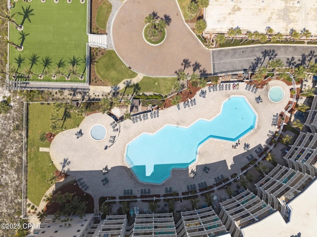 1515 SE Miracle Strip Pkwy Unit 609, Fort Walton Beach, FL 32548 - aerial view of a pool area