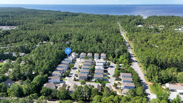 76 Mosaic Oaks Cir, Santa Rosa Beach, FL 32459 - view of property location with a heavily wooded area, a large body of water, and nearby suburban area