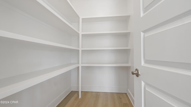 view of storage area