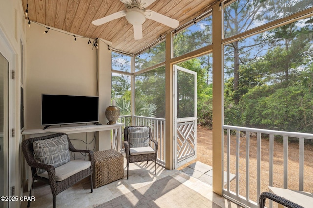 231 Somerset Bridge Rd Unit 1103, Santa Rosa Beach, FL 32459 - sunroom / solarium featuring a ceiling fan