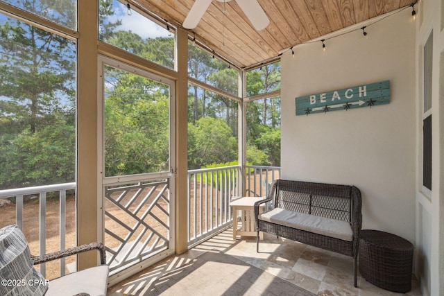 231 Somerset Bridge Rd Unit 1103, Santa Rosa Beach, FL 32459 - sunroom / solarium featuring ceiling fan and plenty of natural light