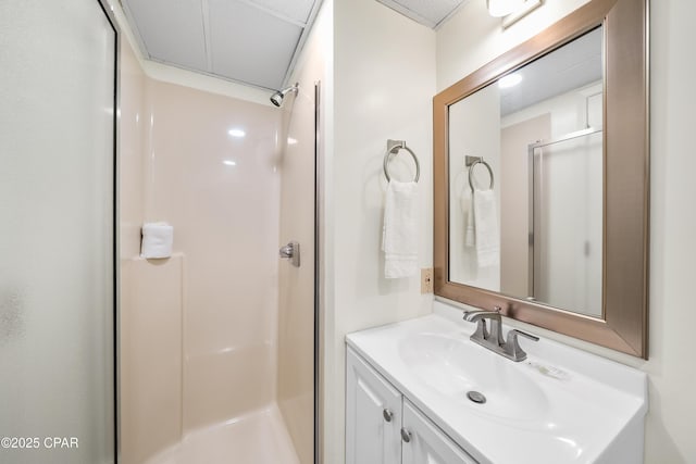520 Richard Jackson Blvd Unit 703, Panama City Beach, FL 32407 - full bath featuring a shower stall and vanity
