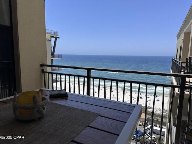15100 Front Beach Rd Unit 1416, Panama City Beach, FL 32413 - balcony featuring view of water and beach