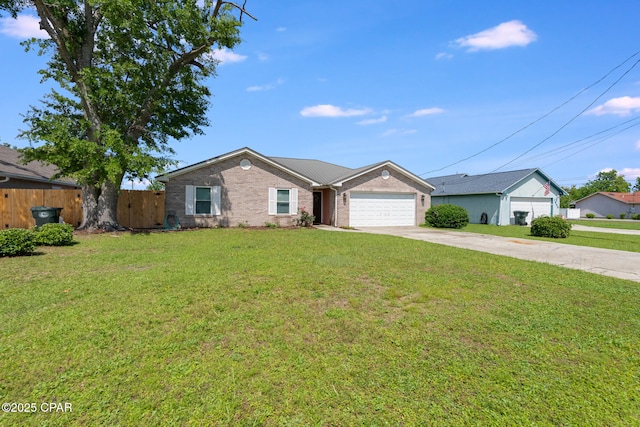 1402 New Hampshire Ave, Lynn Haven, FL 32444 - single story home with brick siding, concrete driveway, and a garage