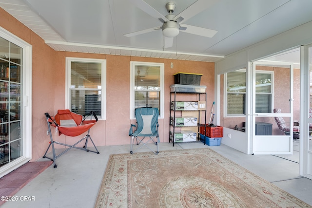 1402 New Hampshire Ave, Lynn Haven, FL 32444 - view of patio / terrace with a ceiling fan